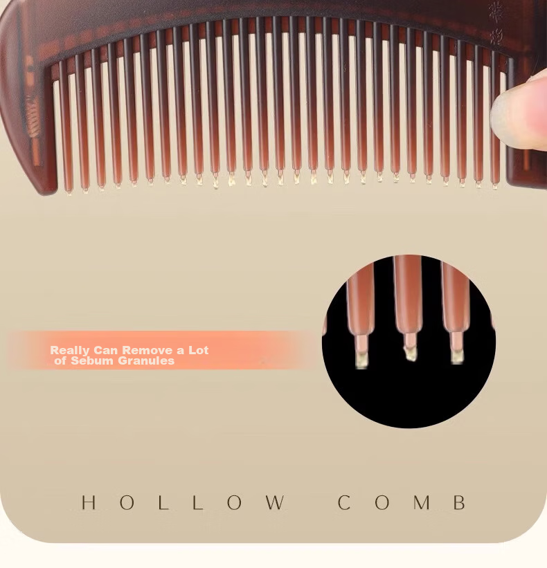 Jiashigao Hollow Comb for Oil Control And Energy, Dandruff Removal, Meridian Massage, Men's And Women's No-Rinse Cleansing And Volumizing Tool 12