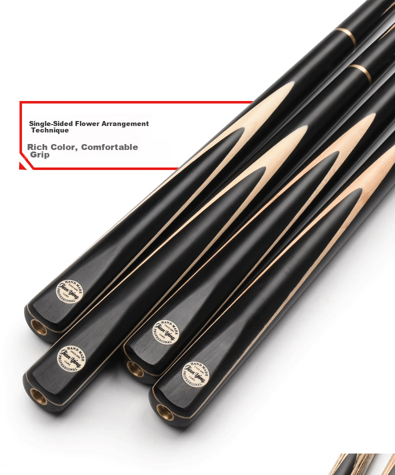 Jianying Chinese Style Small Medium Head English Split Black 8 Eight-Ball Snooker 16-Color Cue Stick Set Black Warrior 8