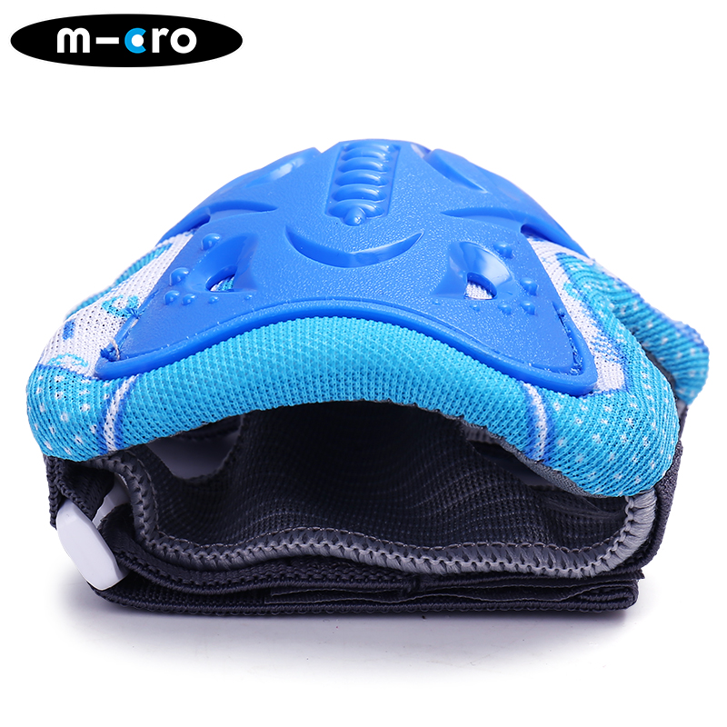 Micro Ancient Children's Protective Gear Roller Skates Skateboard Balance Bike Helmet, Micro Anti-Fall Protective Hands Elbows Knee X8M Blue S Size