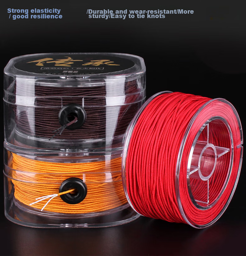 Dijing Transparent Beading Cord Elastic String for Beads, Prayer Beads, Buddhist Prayer Beads, Bracelets, And Necklaces Durable Cord for Stringing Beads 1