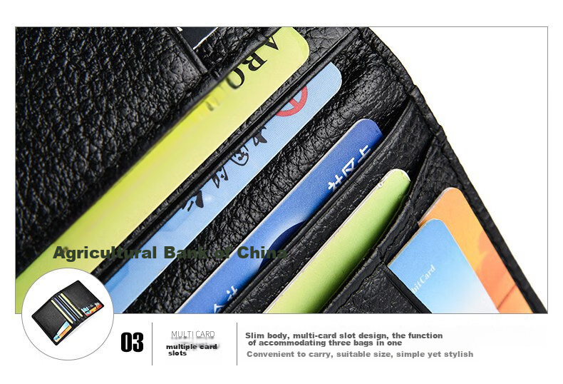 JEVI Genuine Leather Ultra-Thin Card Holder for Men And Women with Multiple Card Slots, Mini Wallet, Driver's License Holder, Simple ID Holder, Top-Grain Leather 11