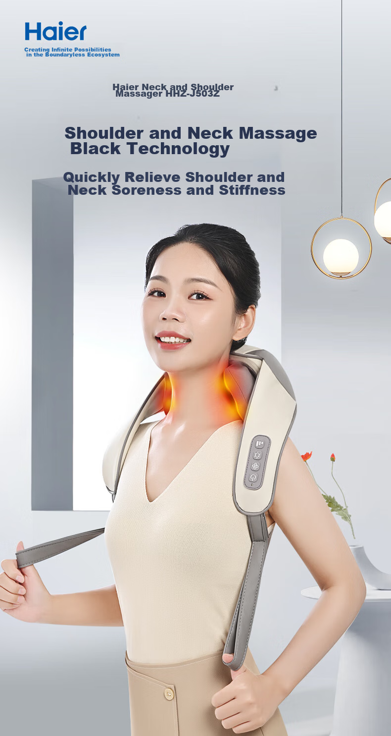 Haier Cervical Massager Shoulder Massage Shawl Neck and Shoulder Trapezius Lumbar Massager Practical Birthday Gift for Parents and Partners HHZ-J503Z-Max 3
