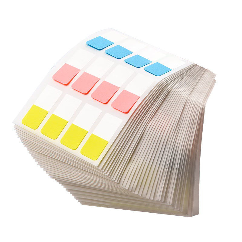 Shuxing Sticky Notes Index Tabs Can Be Written On, Strong Adhesive, Reusable, Small Strip Markers, Labels, Classification Pages, Memo Pads, Student Marking Notes, Transparent Plastic Index Papers