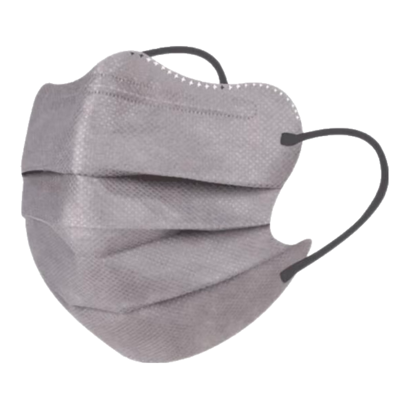 Zhierkang Disposable Adult Face Masks, Three-Layer High-Quality, Summer Lightweight Breathable Dust-Proof Sun Protection Individually Wrapped, Smoky Gray 100 Pieces