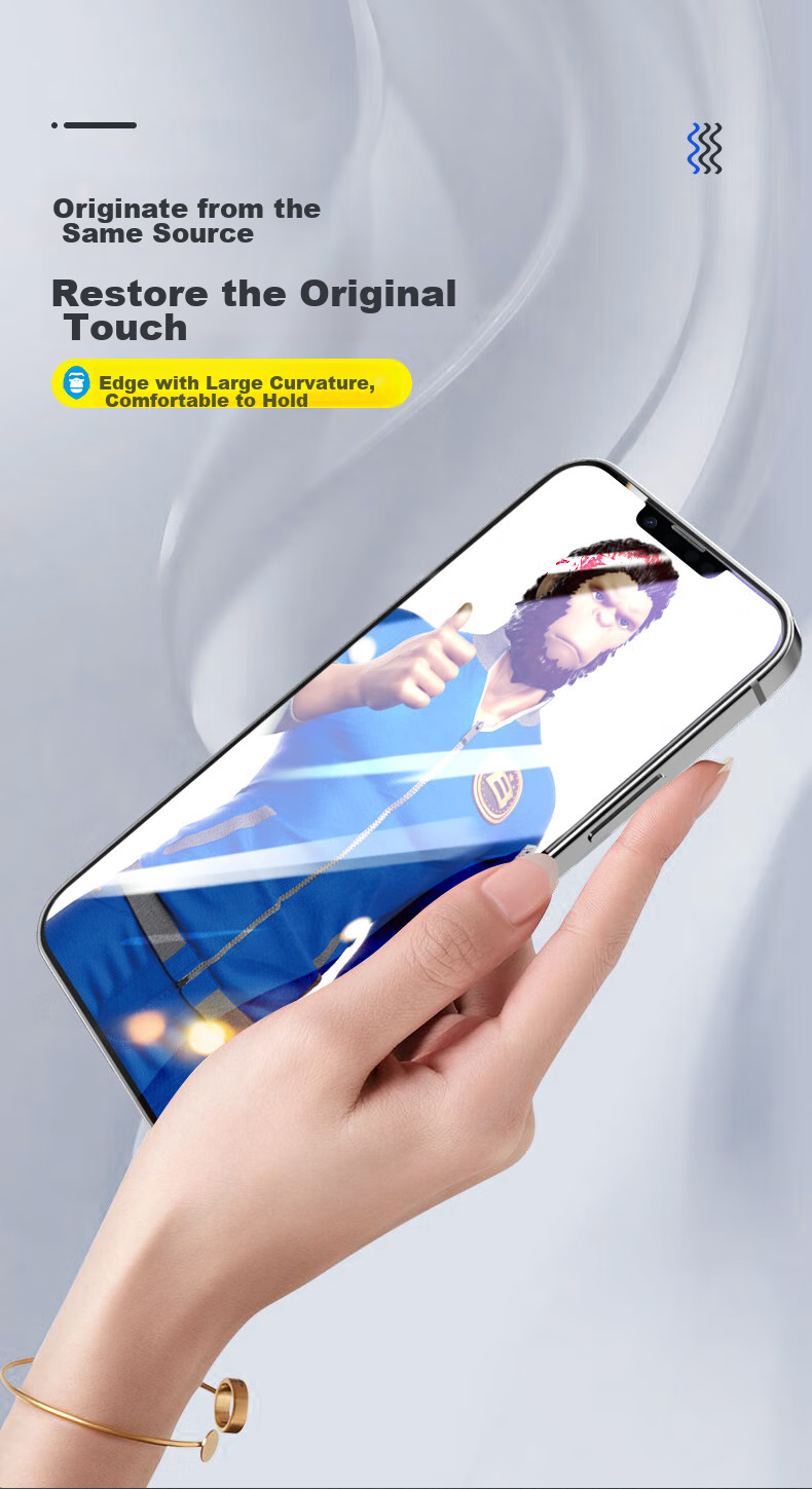 Lanxingxiansheng Tempered Glass Screen Protector for Apple IPhone 13 Pro Max, HD Anti-Peeping, Full Screen Silk Printing Protective Film, Shatterproof Anti-Fingerprint 8