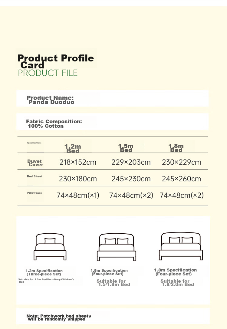 Dohia Cotton Bedding Set for Home, Three-Piece Student Dormitory Single Bed Pure Cotton Bed Sheet And Duvet Cover Set for 1.2m Bed 152*218cm 15