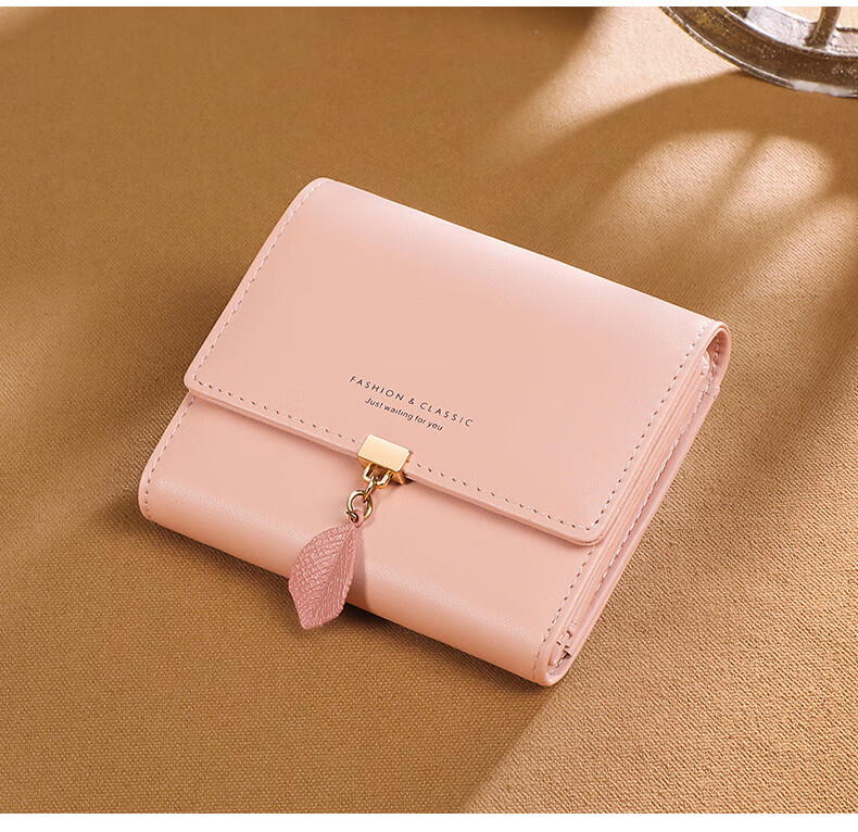 Viney Genuine Leather Women's Short Folding Wallet Multi-Card Holder Luxury Multifunctional Large Capacity Student Coin Purse 11