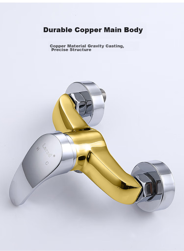 Larsd Shower Mixing Valve Set, Shower Faucet And Showerhead Set, Copper Body Bathroom Cold And Hot Mixing Valve LD72031 4