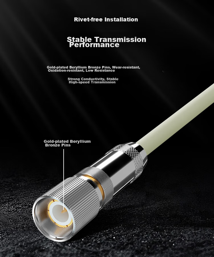 BOYANG 2M BNC-L9 Patch Cable, 2M E1 Connector Finished Patch Cable, Syv75-2 Coaxial Cable DDF Adapter Patch Cable, 2-Core, 2 Meters 6