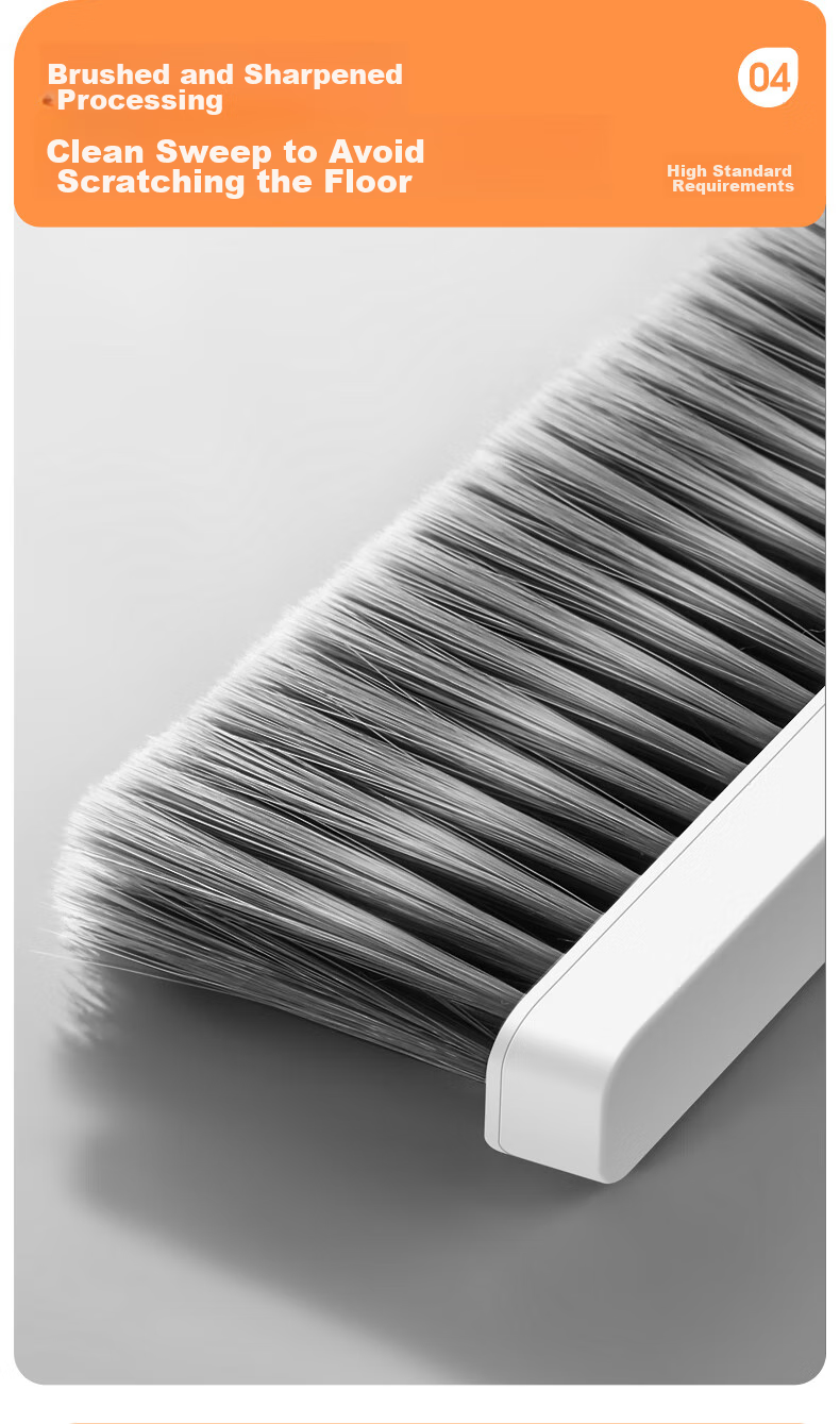 Jieshibao Broom And Dustpan Set for Home Use, 2024 New Model Sweeping Broom Set with Automatic Combination Garbage Bin, Three-Piece Set 6