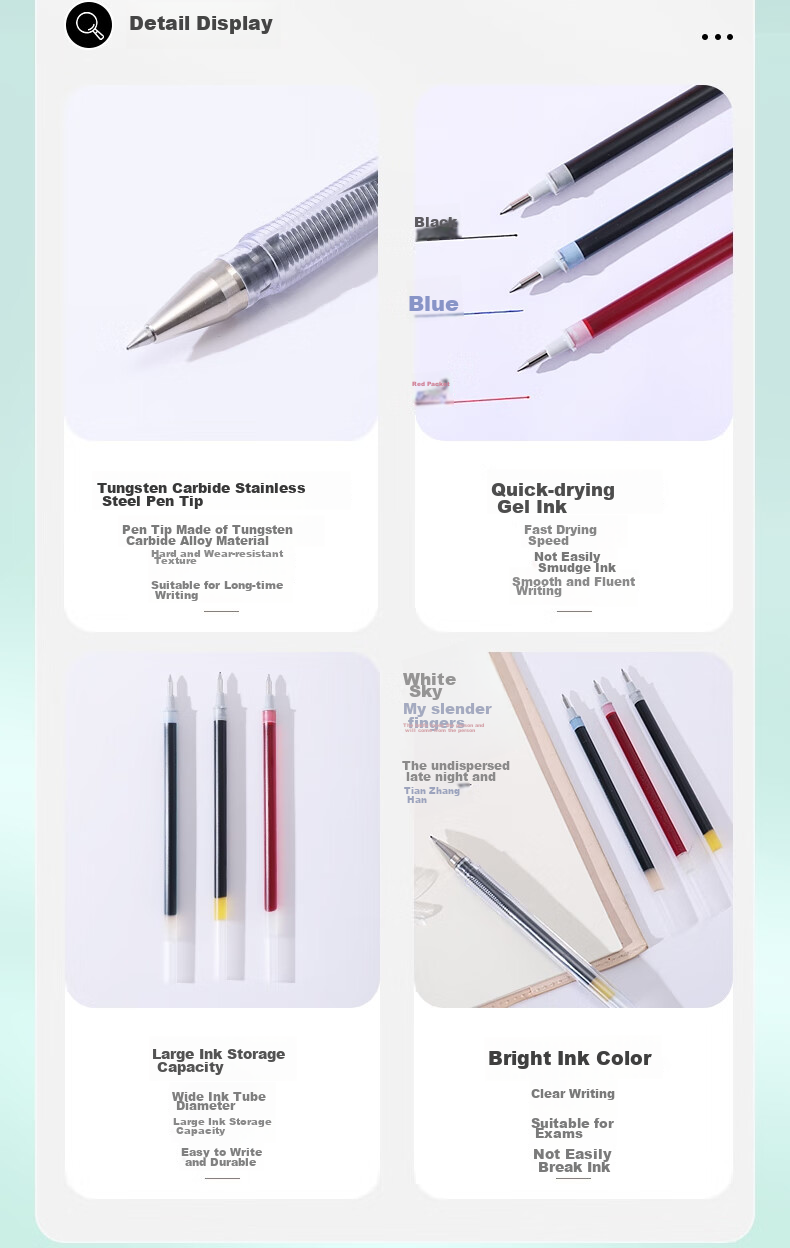 PILOT Pen Refills, 0.5mm Gel Ink, Bullet Tip, Signature Pen Refills for Writing Practice, Quick-Drying (Compatible with G1/G3), BLS-G1 Red, Pack of 6 3