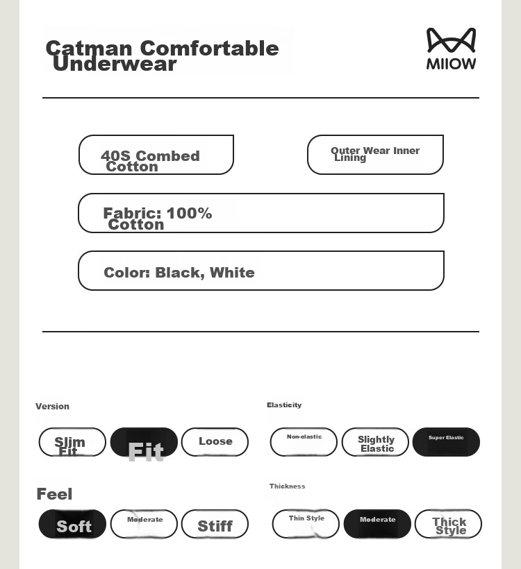 MiiOW Men's Short Sleeve T-Shirt 100% Combed Cotton Antibacterial Breathable Summer Thin Base Layer Shirt 11