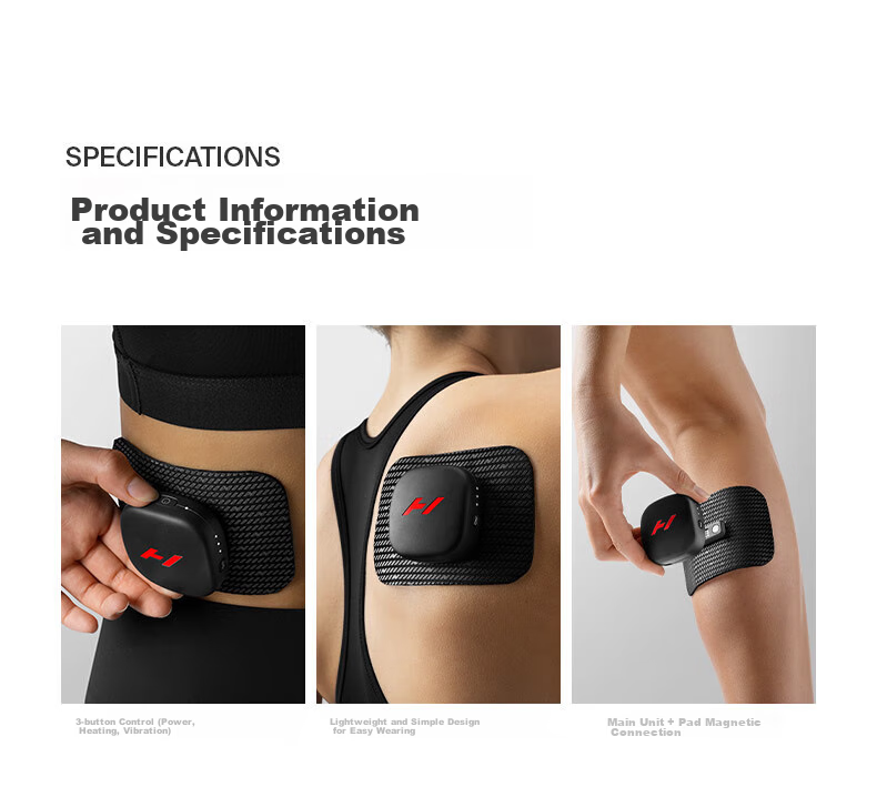 HYPERICE Massage Device with Heat Therapy, Vibration And Muscle Relaxation, Portable Magnetic Patch, Venom Go, Gift for Me 8