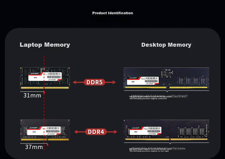 JUHOR 16GB (8GB X 2) Kit, DDR4 3200, Desktop Memory Module, Xingwu Series, Hynix Chips, CL16 9