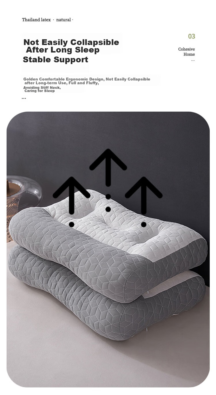 Wuyingongfang Mu Yin Liangpin Textile Subsidiary Latex Cervical Pillow Core Neck Support Pillow Deep Sleep Adult Sleeping Specific 10