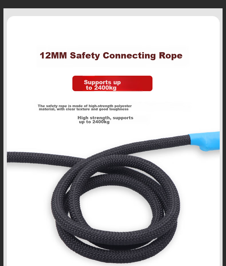 Geermu Safety Belt, National Standard Single Waist-Style Belt, Safety Rope Work Harness, GD3677 Single Small Hook, 1.8 Meters 13