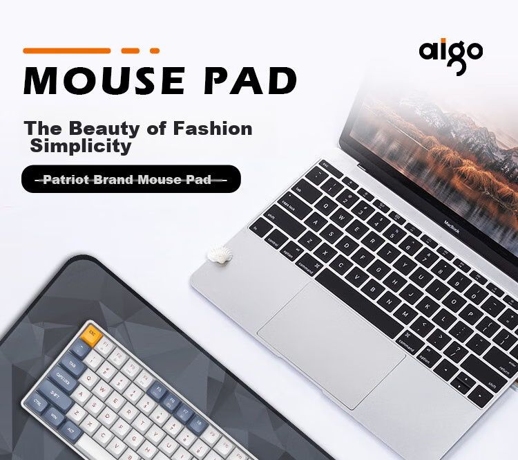 Aigo M1 Mouse Pad, Gray, Small Size 300*250*3mm, for Home Office And Gaming 1
