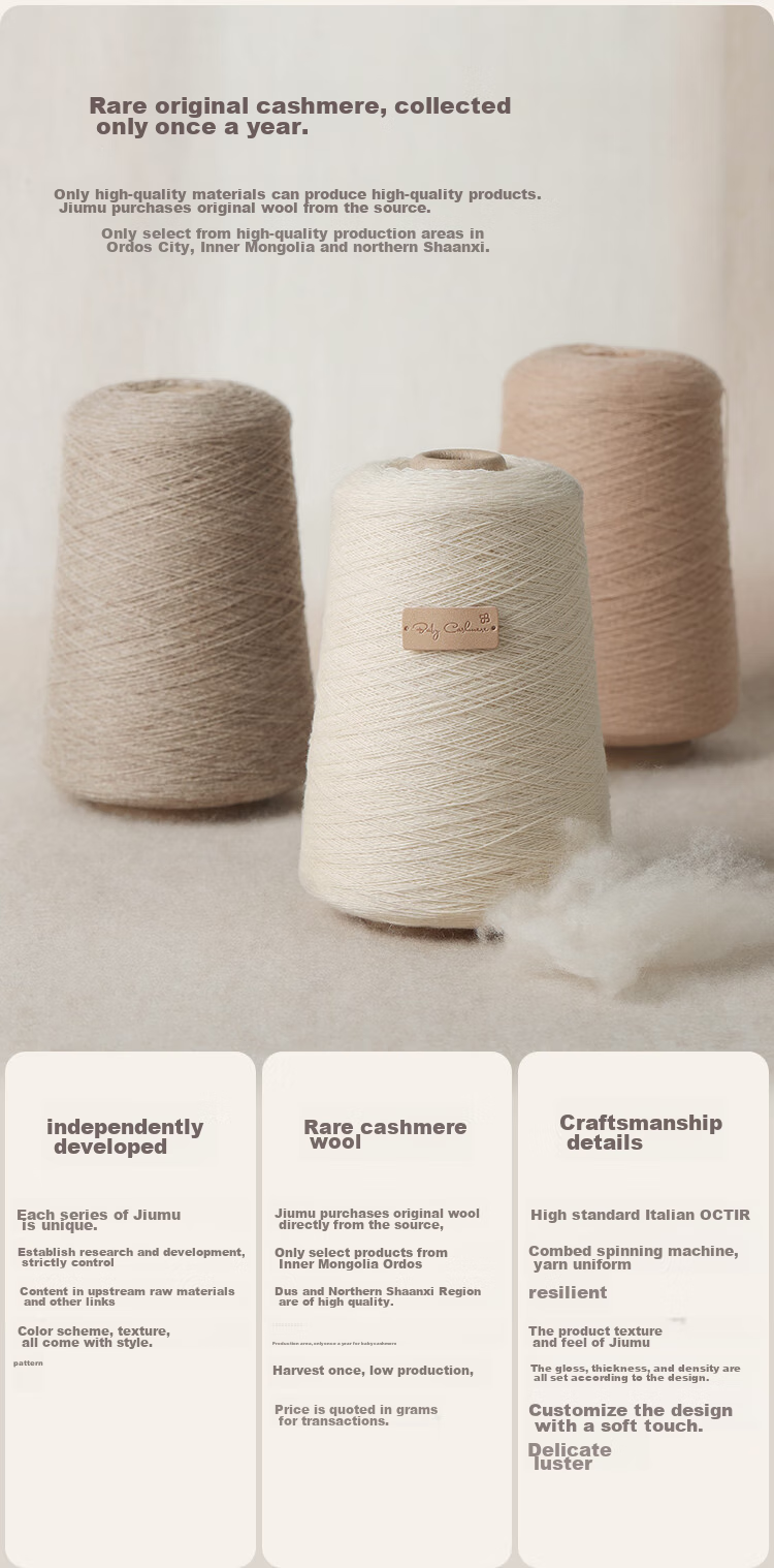 JIUMU 100% Cashmere Scarf for Women, Autumn And Winter Warm Neck Warmer, Gift for Women Or Mothers, Birthday Present Gift Box 4