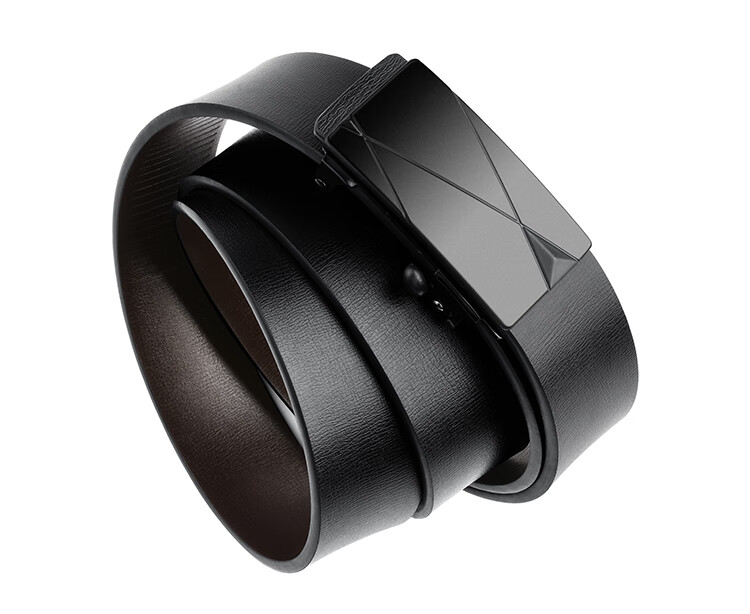 HALFEEL Men's Belt, Toothless Inner Belt with Automatic Buckle, Trendy High-Quality Leather Belt for Young Men, Business Trouser Belt, Father's Day Gift 9