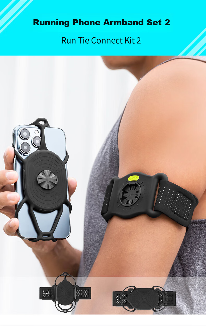 Bone Road Bike Phone Mount, Silicone Shock-Absorbing Quick-Release Cycling Phone Holder, Compatible with Garmin Bike Computer 12