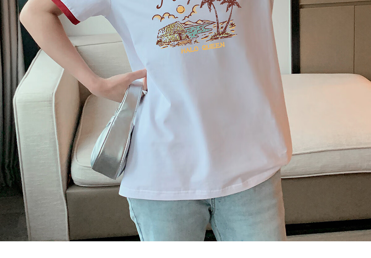 Halo Queen Long-Sleeve T-Shirt for Women, Spring And Autumn Round Neck Shell Cute Casual Versatile Base Shirt Top New Product H143T2020 49