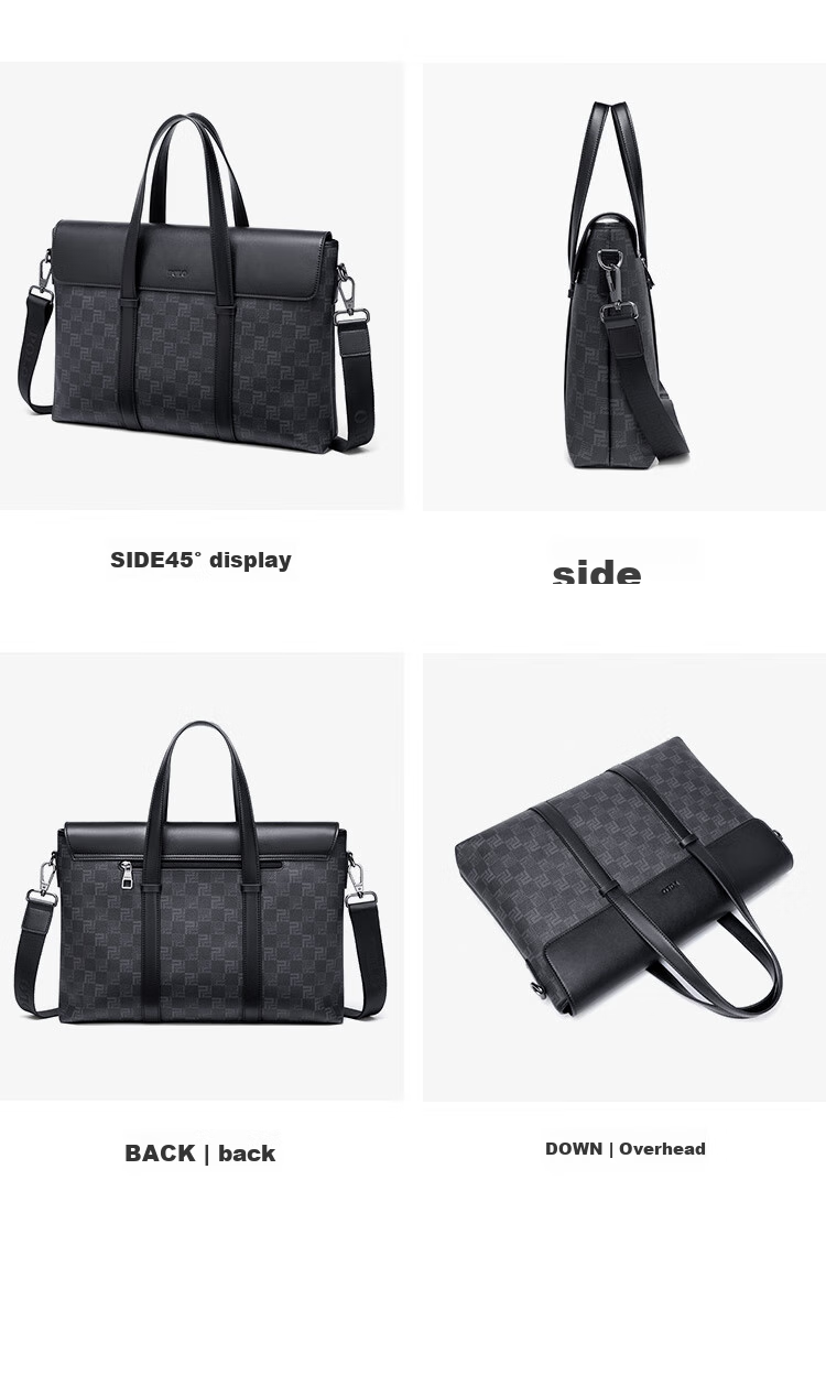 POLO Briefcase, Men's Business Handbag, 16-Inch Laptop Bag for Men, Commuter Shoulder Bag, Durable Crossbody Bag for Me 17