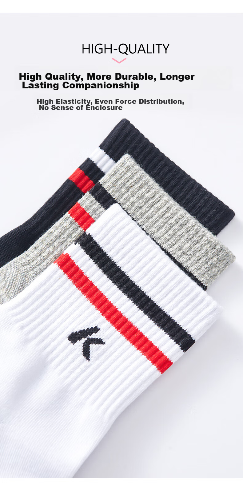 KAWASAKI Badminton Socks, Basketball Socks, Running Sports Short Socks 6330 White White Gray (Three-Pair Pack) One Size Fits All 4
