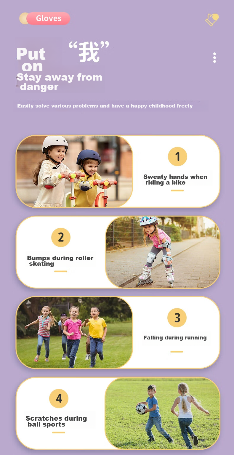 Li-Ning Children's Sports Gloves, Cycling Fingerless, Fitness Youth, Bicycle Roller Skating, Rock Climbing, Mountain Climbing, Pull-Up Bar Fitness Wrist Guard 6
