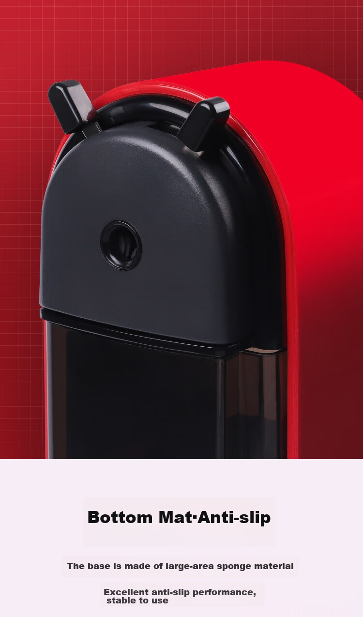 SUNWOOD Large Capacity Stylish Office Hand-Crank Pencil Sharpener/pencil Machine/pencil Sharpener/Student Pencil Sharpener/rotary Pencil Sharpener/black 5193 12