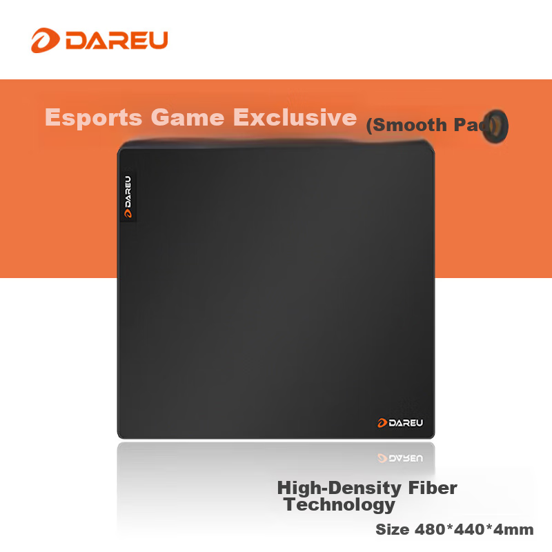 DAREU Gaming Mouse Pad, FPS Smooth Thickened Mouse Pad, Sweat-Resistant Wear-Resistant Large CSGO/War Table Mat, Random Texture Fine Surface 480*440*4mm Valorant