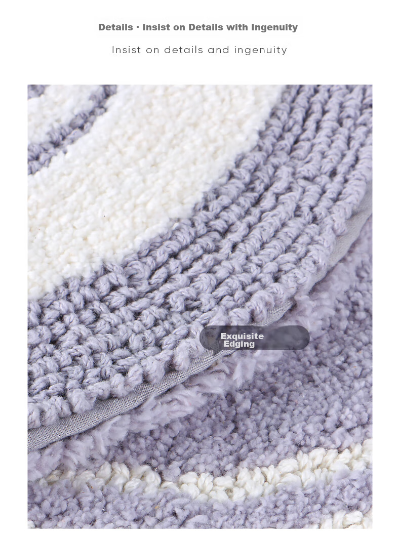 Amarelle Elegant High-End Hotel Ultra-Soft Absorbent Non-Slip Bathroom Mat, Pink (50*80cm) 11