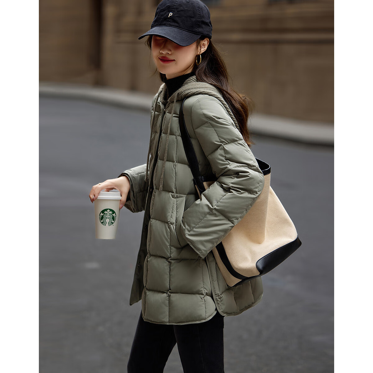 Dme [50D Cotton-Like Faux Memory] Winter Light Luxury Matte Fleece-Like 90% Duck Down Gradient Plaid down Jacket for Wome
