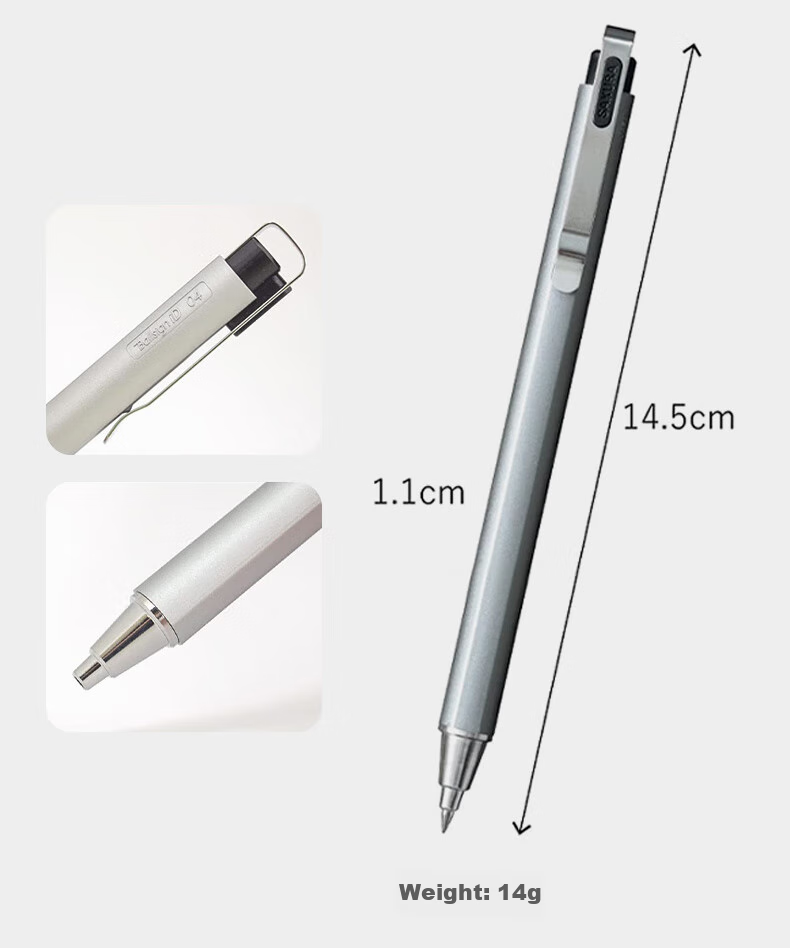 SAKURA 3-In Multifunctional Pen Ballsign ID 3C Retractable Gel Pen Night Black Pure Black Red Switchable 0.4mm Ink Pen Business Office Signature Pen B Model Mint Gree 4