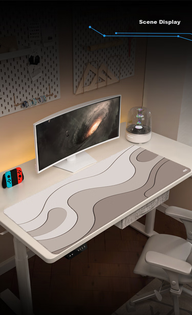 AOC Full-Property Series Gaming Mouse Pad, Extra Large 1000*400*4mm Thickened Edge-Locked Office Keyboard Computer Desk Pad M361/93 Gradient 7