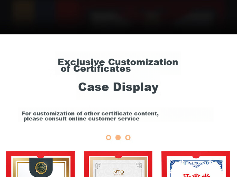 Weiji A4 Horizontal Ribbon Knot Honor Certificate, Appointment Letter, Graduation Certificate Cover, Customized European-Style Certificate, Award Certificate, Document Frame, Certificate Set, Wine Red, 406H-WRD/5 12