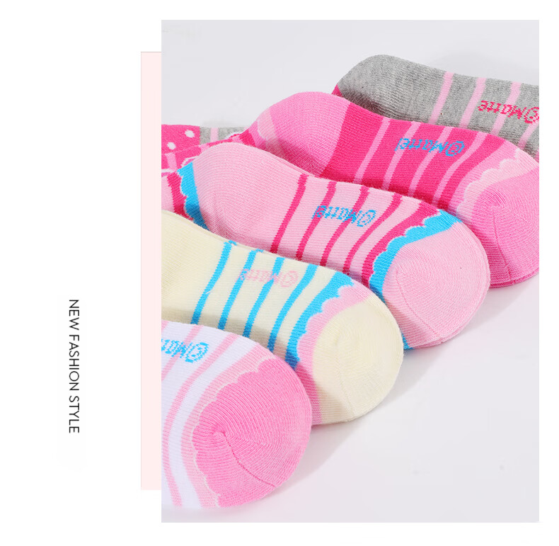 Barbie Children's Socks, Girls' Cotton Socks for Spring And Autumn, Short Socks, Mid-Calf Socks for Girls, Socks for Older Children And Students, 5 Pairs Set 13