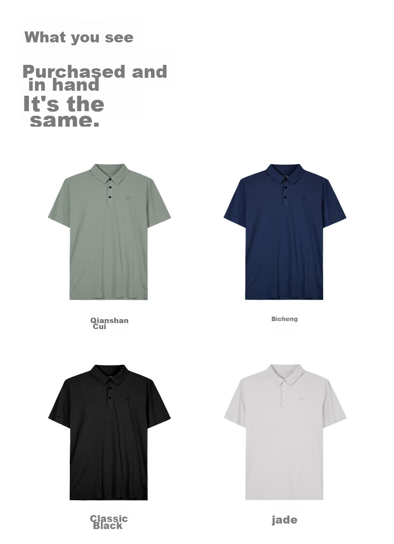 TECTOP Men's Outdoor Short Sleeve Polo Shirt Breathable Sports Base Layer Casual T-Shirt 2422175TX Classic Black L 17