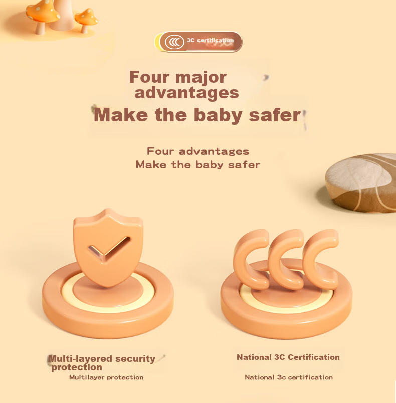 AD New National Standard Class A 3C Certified Children's Helmet for Boys And Girls Ages 6-12, All Seasons Electric Bike Half Helmet for Kids 3-6 Years Old, Winter Electric Scooter Motorcycle Safety Helmet 707 Beige 5