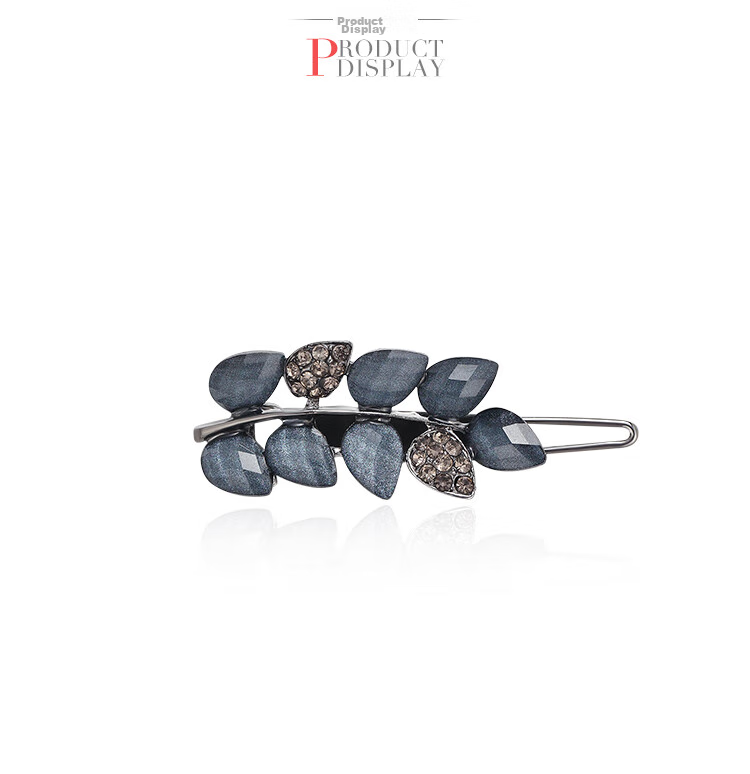 CHIMERA Leaf-Shaped Hair Clip, Duck-Bill Clip, Korean-Style Barrette, Bangs Clip, Hair Accessory, Women's Birthday Gift 22