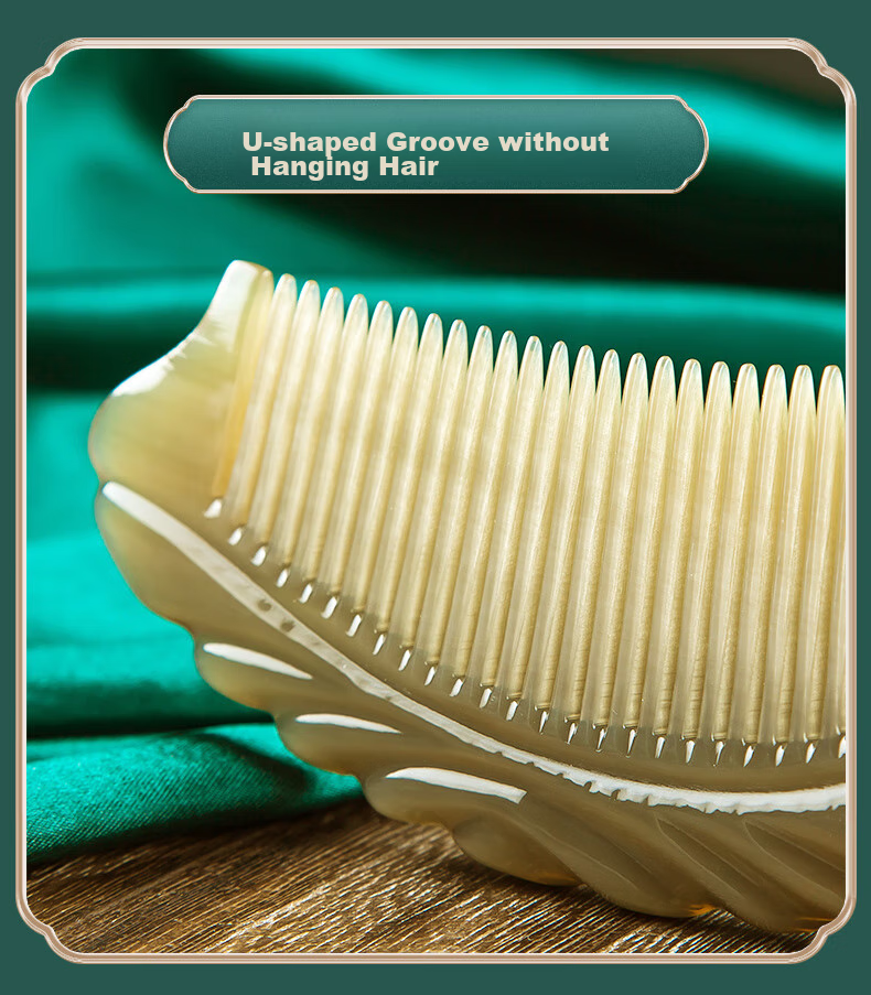Danpo Premium Niche Ox Horn Comb, Birthday Gift for Women, Girlfriend, Wife, Mother, Father, Elders, Mid-Autumn Festival Gift, Practical High-End Companion Gift, Commemorative Present 11