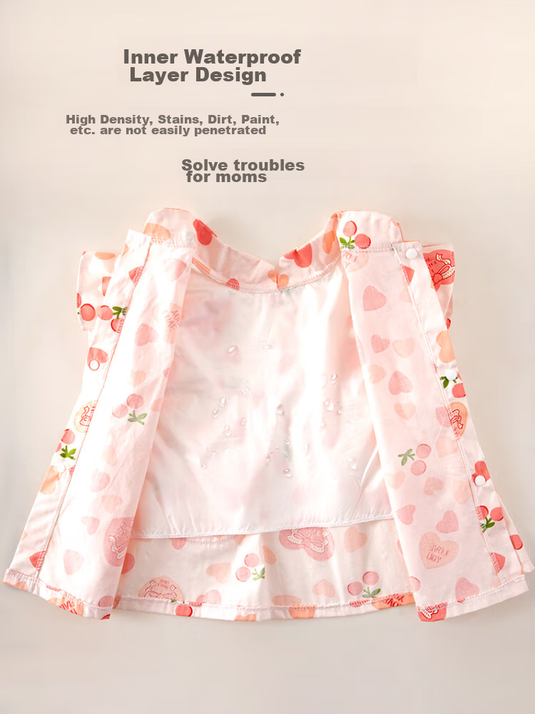 9I9 Baby Eating Smock Dress Apron, Waterproof And Dirt-Resistant, Infant And Child Painting Outfit, Stylish A59 6
