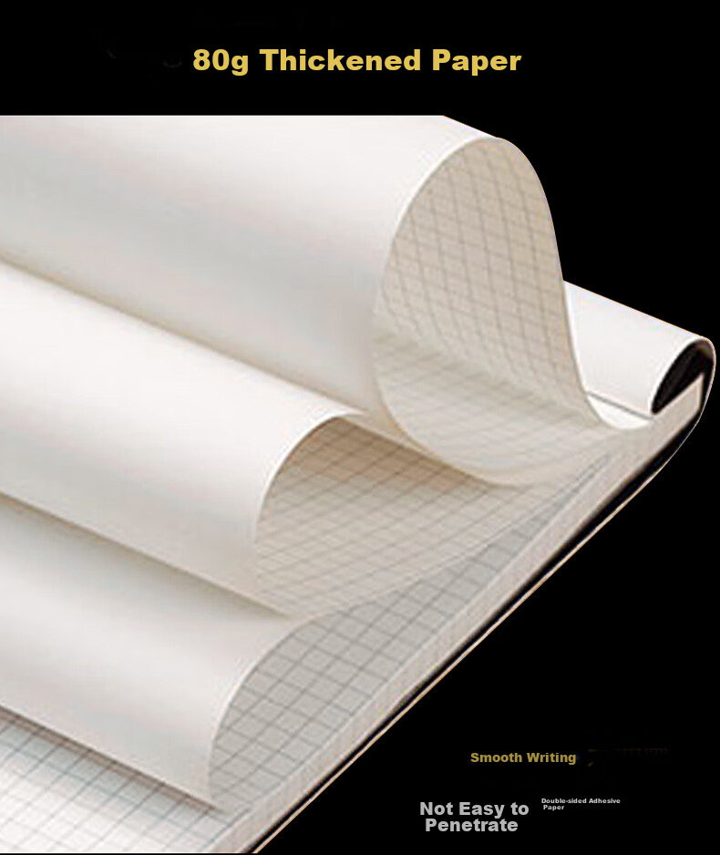 [Lowest Price Online] Sitoo Grid Notebook A4 High-Quality Tear-Off Grid Paper Simple College Student Notebook Thick Business Notebook Vertical Flip Draft Paper Sketch Pad Grid Tear-Off Notebook 5