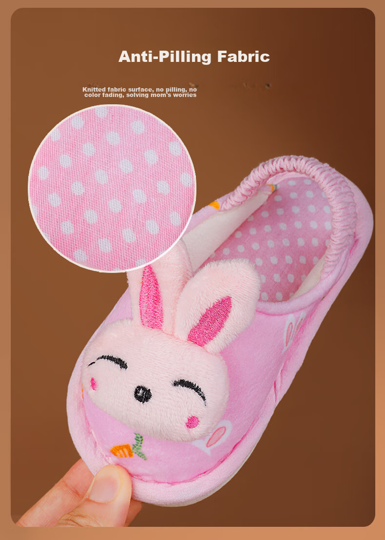 TUDOUWU Children's Slippers, Baby Cloth Slippers for Boys And Girls, Non-Slip Infant Toddler Breathable Cloth Slippers, Dinosaur Pattern, Size 150 6