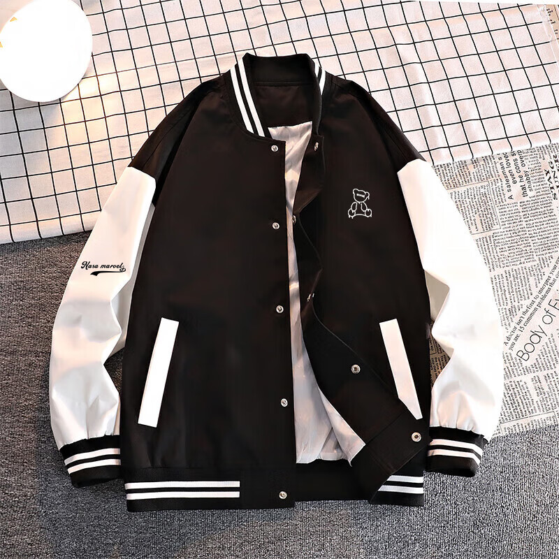 NASA MARVEL Official Jacket for Men, Spring And Autumn Outerwear, American Baseball Style, Casual Trendy Fashion, Versatile Couple Outfit 6