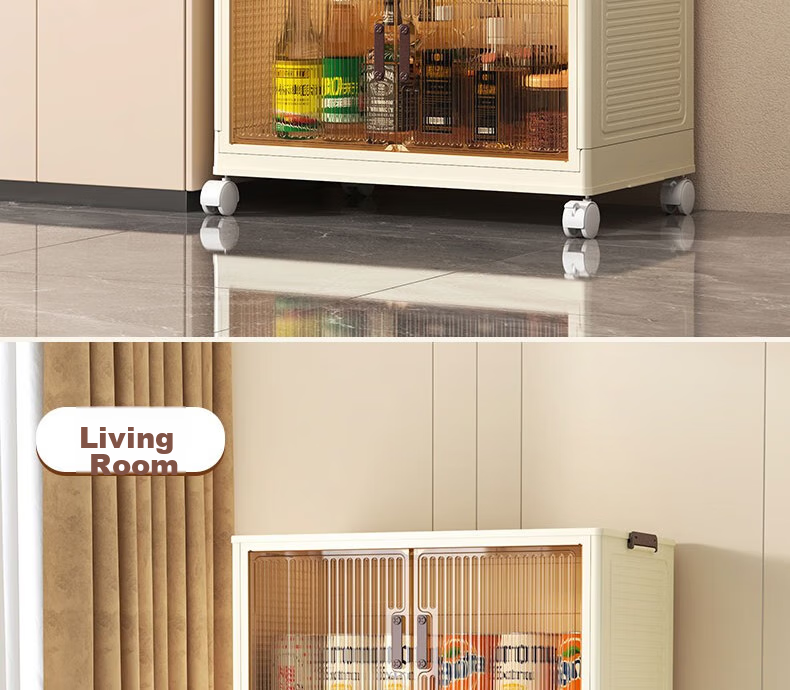 Shunyou Storage Cabinet, Wheeled Organizer Box, Foldable Wardrobe, Kitchen Storage Unit SY-608 19