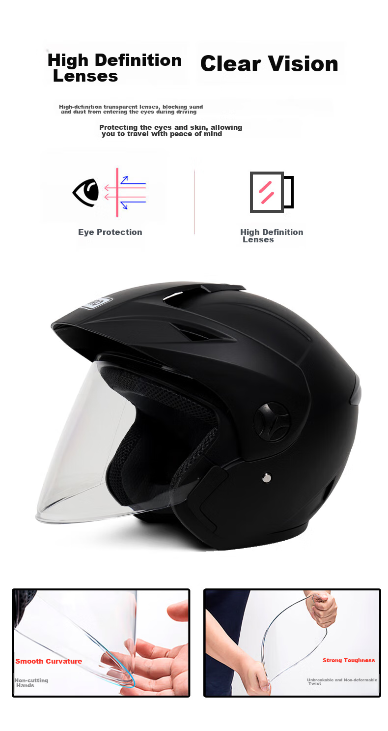 BIGBRO KY188 Pink New National Standard 3C Motorcycle Electric Scooter Helmet for Men And Women, All-Season Universal Warm Sun Protection Electric Bike Safety Visor Helmet 4