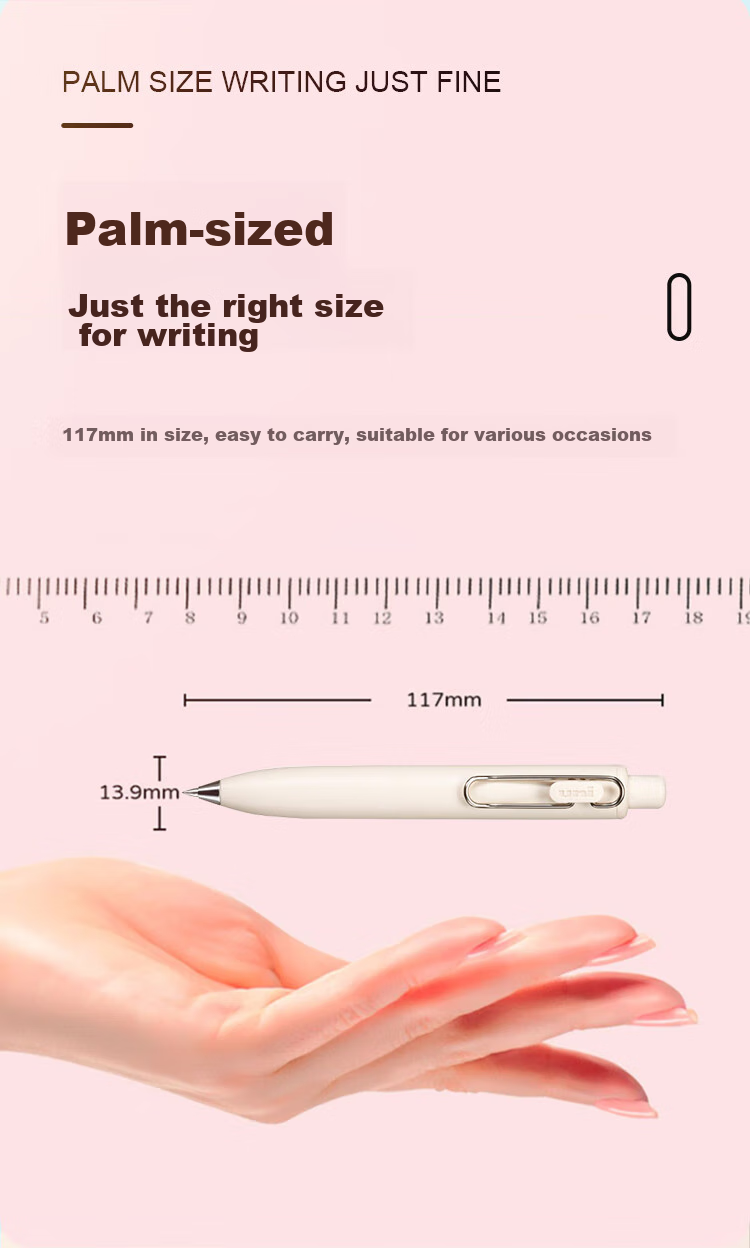 Uni-Mitsubishi Uni-Ball One Series, Medium Core Third Generation Fat Series Gel Pen 0.5mm Signing Pen Banana, UMN-SP 10 Pieces 2
