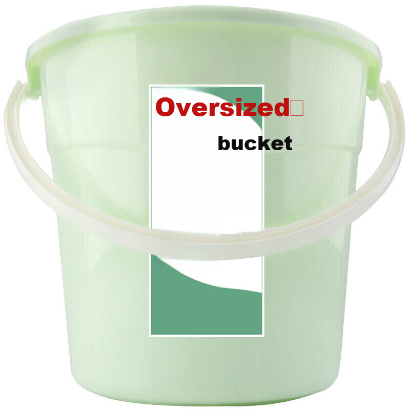 CHAHUA Plastic Bucket, 12.2L Large Capacity Household Portable Water Bucket for Car Washing, Laundry And Water Storage