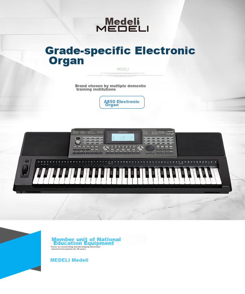 MEDELI MEDELI A850 Electronic Keyboard for Adults And Children, Smart 61-Key Digital Piano for Grading Exams And Performances 1