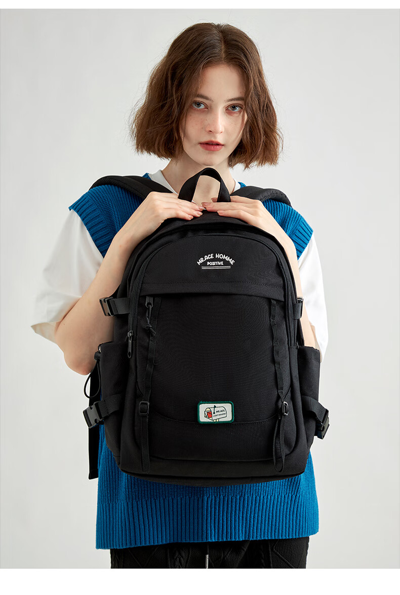 Mr.ace Homme Korean-Style Simple Fashion Backpack for Women, Large Capacity Schoolbag for College Students, Lightweight Backpack for Laptops And Notebooks for Me 11